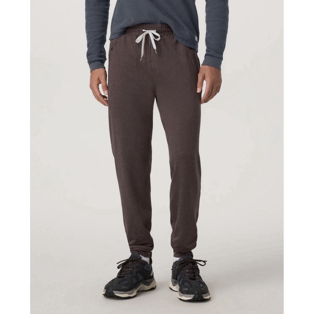 Vuori Ponto Performance Joggers Men's Brown DreamKnit Stretch Pants Size L